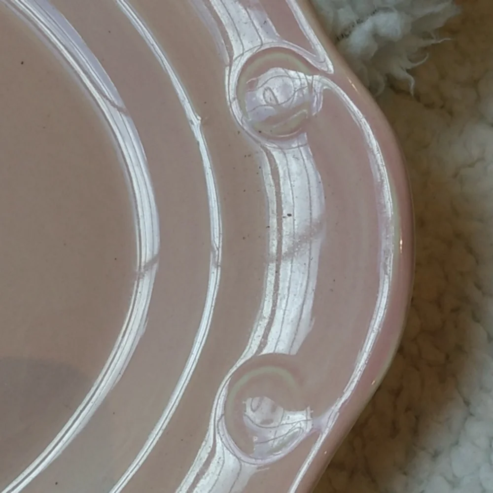 Vintage Lu-Ray Pastels pink tray
